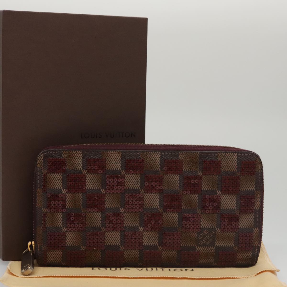 Louis Vuitton Zippy wallet, Brown, Canvas, wallet