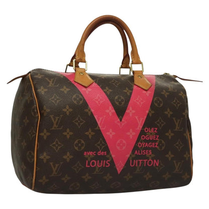 Louis Vuitton Speedy 30, Brown, Canvas, handbag