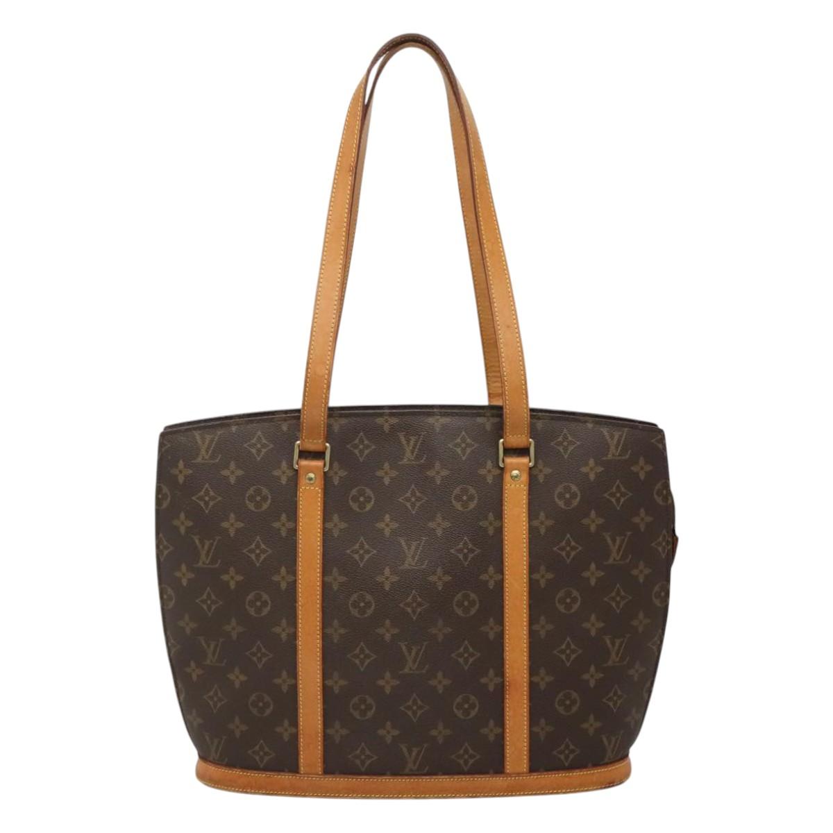 Louis Vuitton Babylone, Brown, Canvas, tote