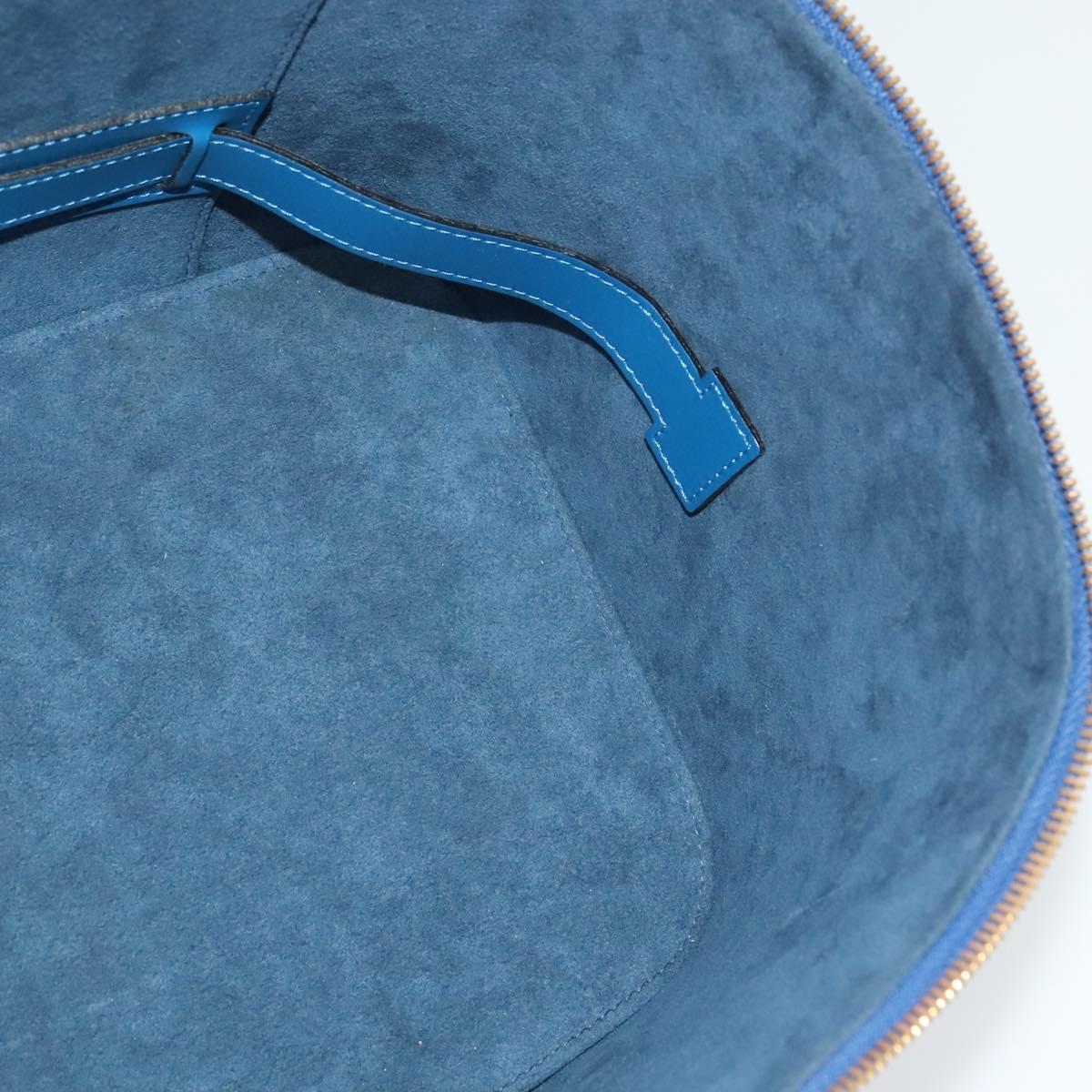Louis Vuitton Nice, Blue, Leather, handbag