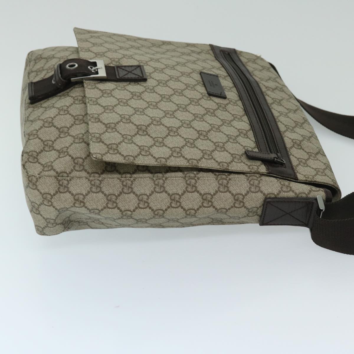 Gucci GG Supreme, Beige, Canvas, shoulder