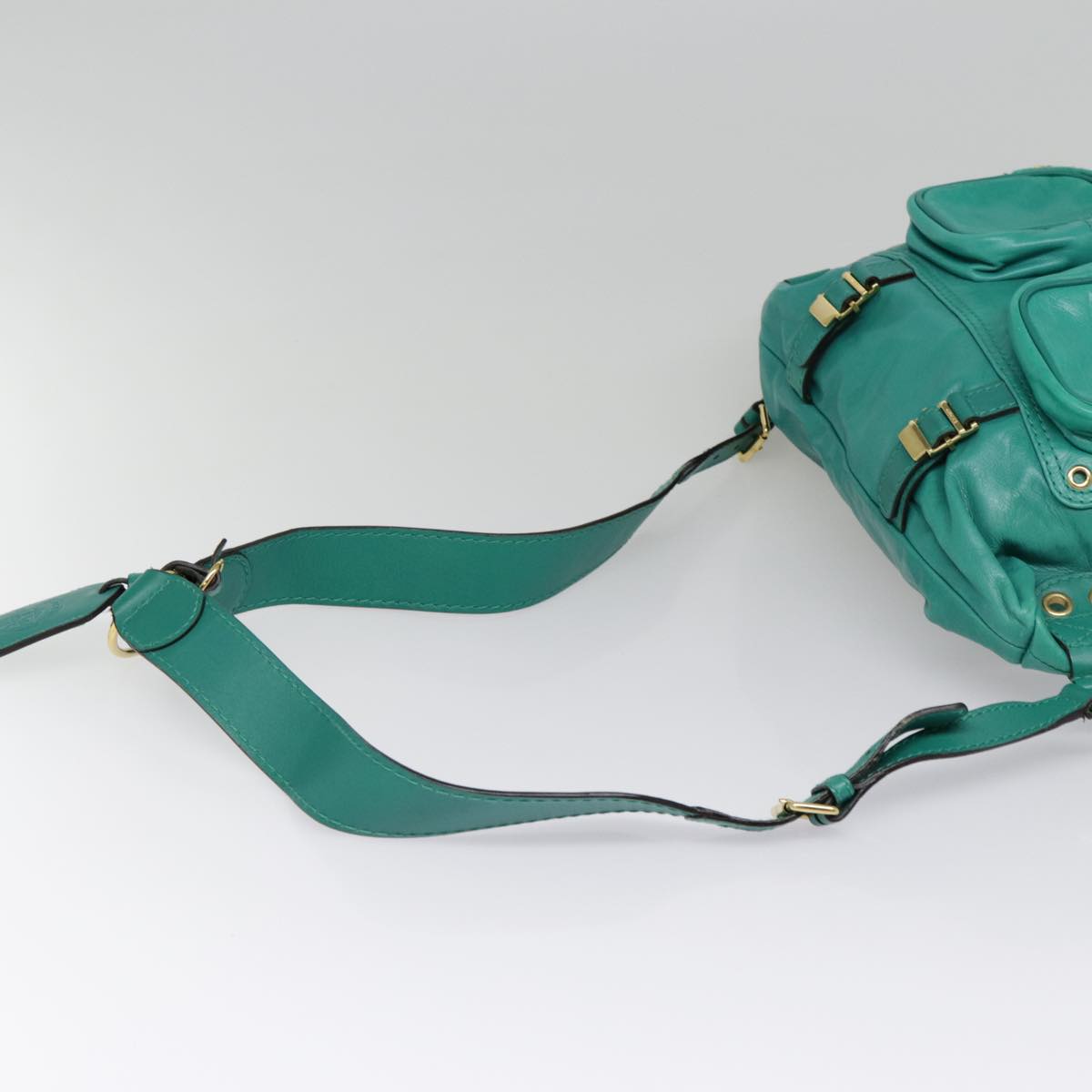 Gucci, Green, Leather, backpack