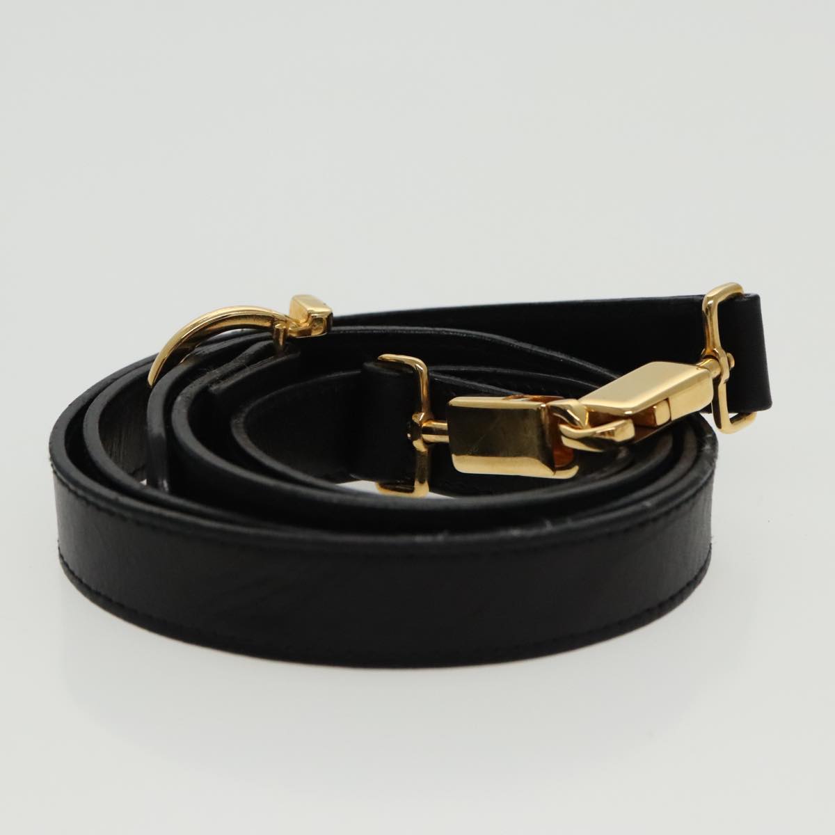 Salvatore Ferragamo Gancini, Black, Leather, shoulder