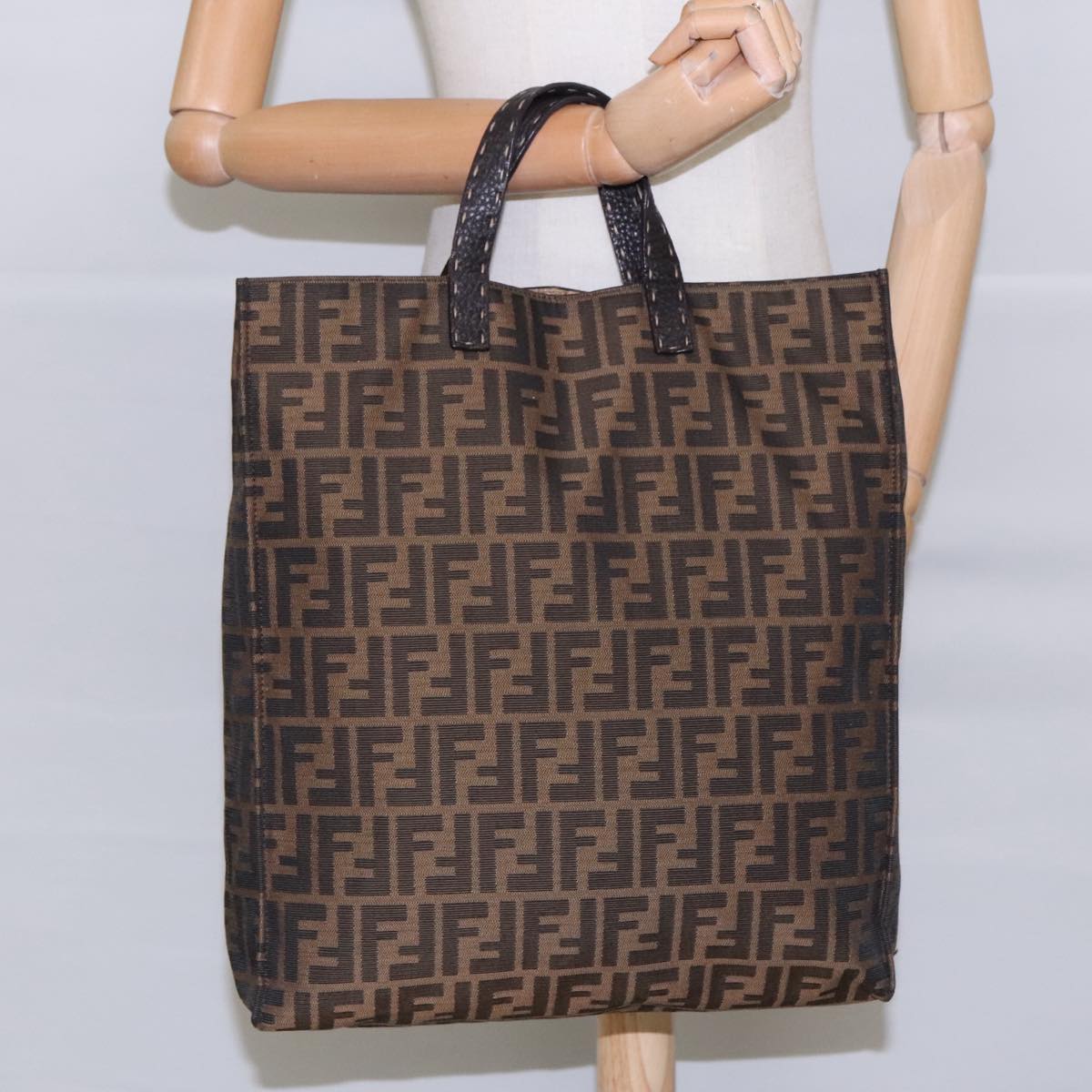 Fendi Selleria, Brown, Canvas, tote