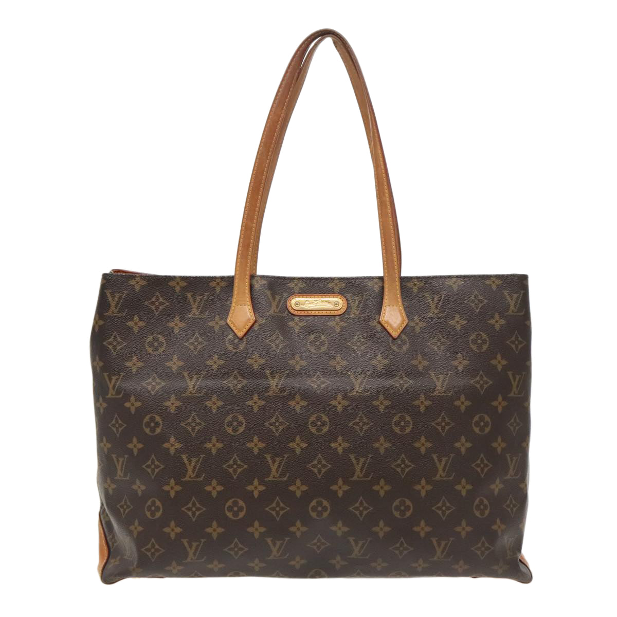 Louis Vuitton Wilshire, Brown, Canvas, tote