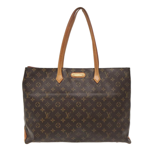 Louis Vuitton Wilshire, Brown, Canvas, tote