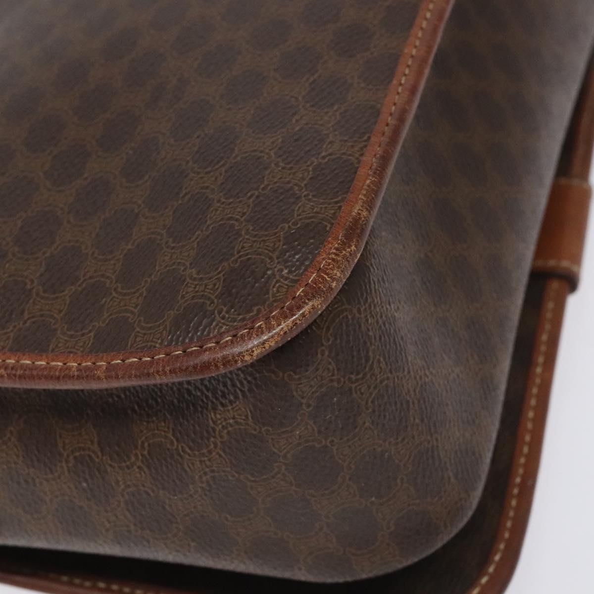 Céline Macadam, Brown, Canvas, shoulder