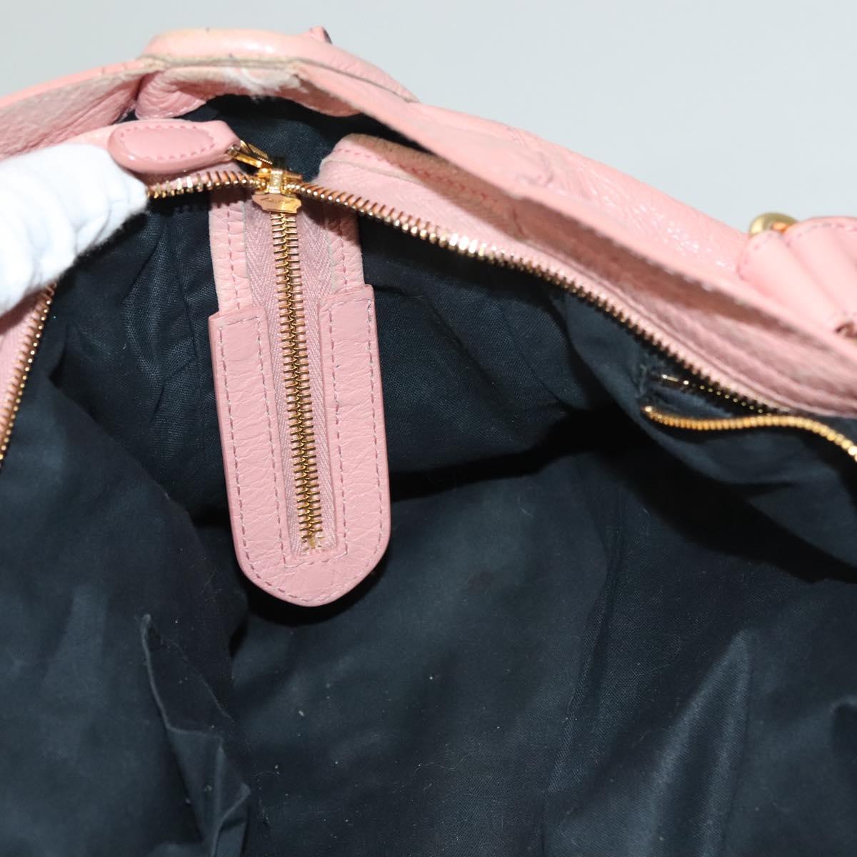 Balenciaga City, Pink, Leather, handbag