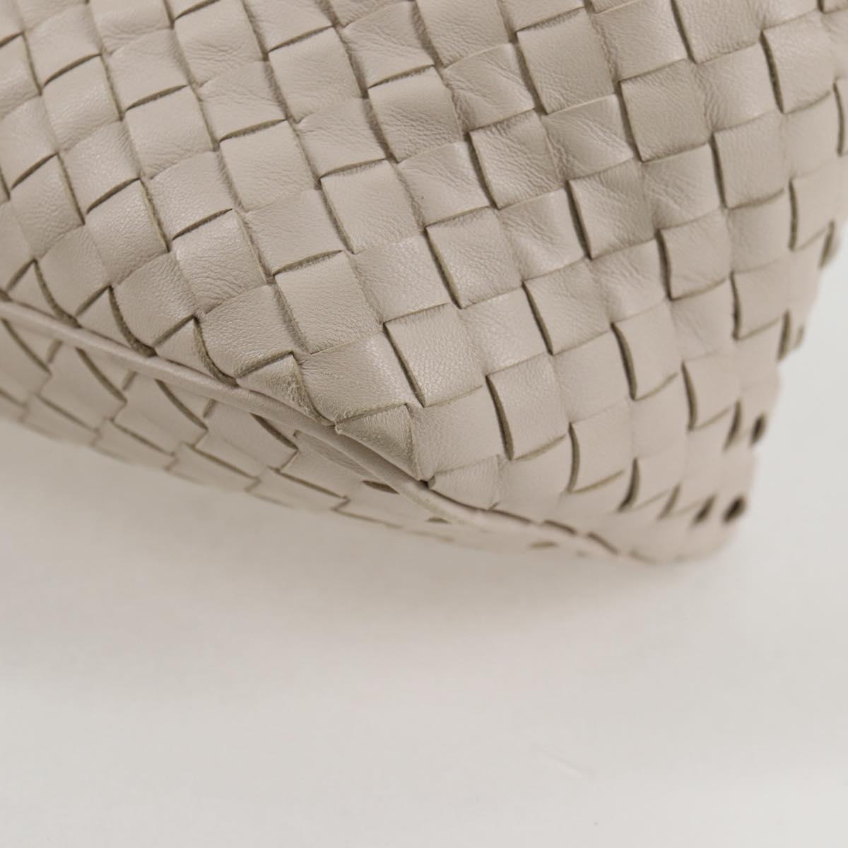 Bottega Veneta Intrecciato, White, Leather, handbag