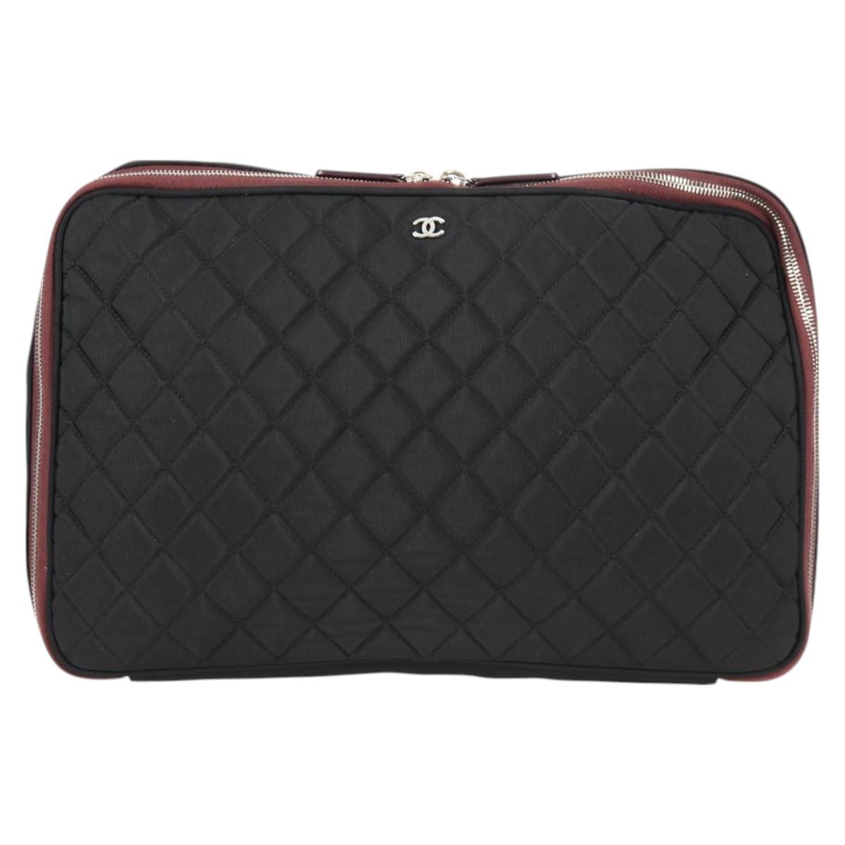 Chanel Cc, Black, NYLON, clutch