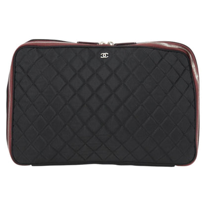 Chanel Cc, Black, NYLON, clutch