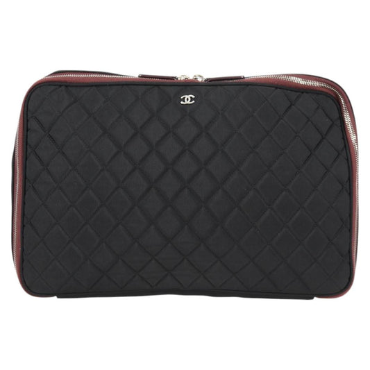 Chanel Cc, Black, NYLON, clutch