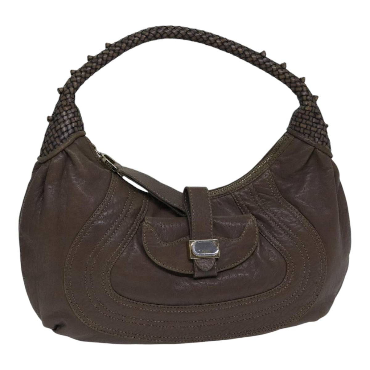 Fendi Hobo, Brown, Leather, handbag