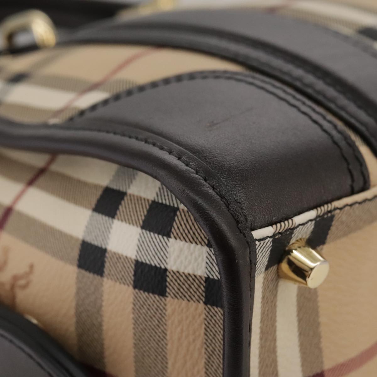 Burberry Nova Check, Beige, Canvas, handbag