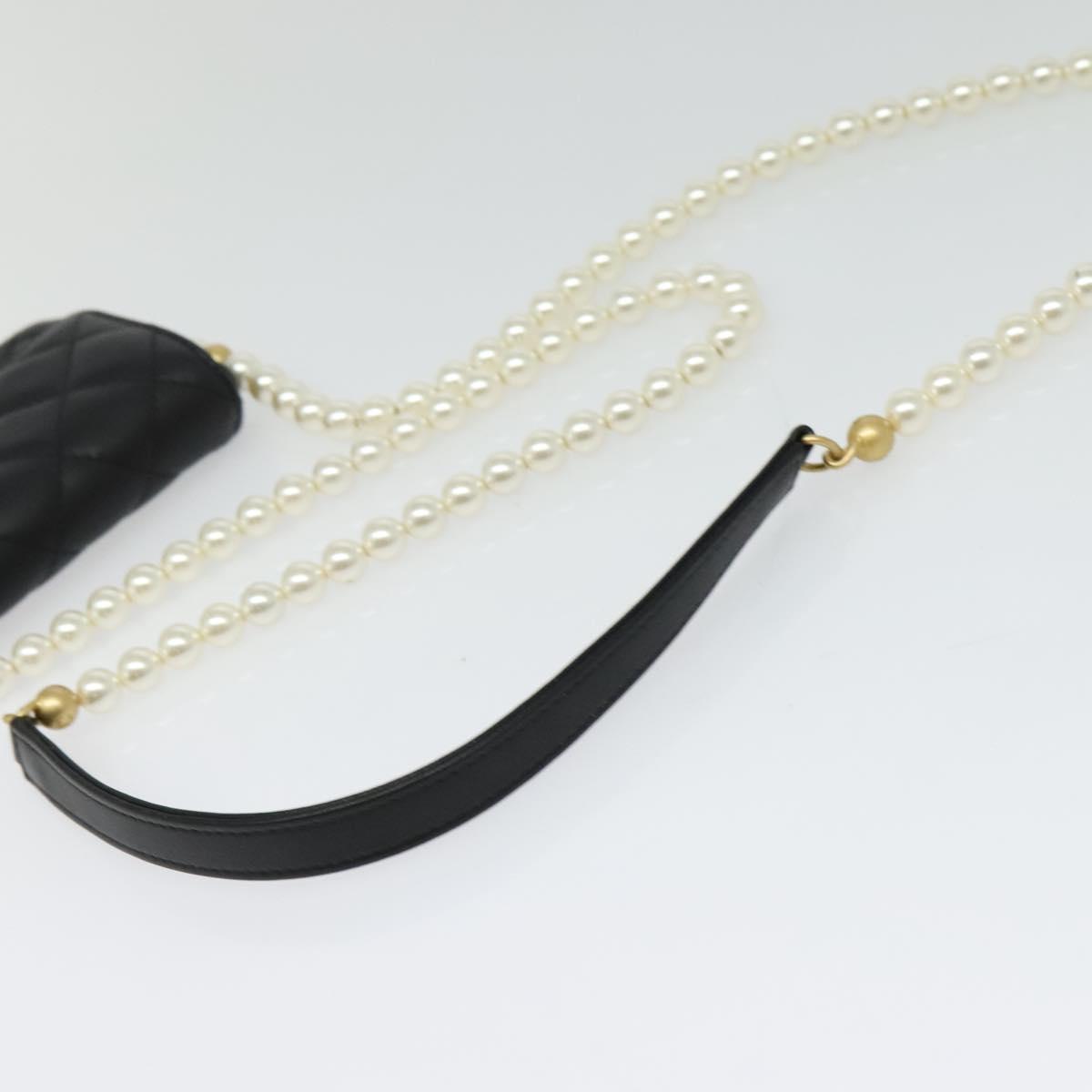 Chanel MINI FLAP BAG, Black, Leather, shoulder