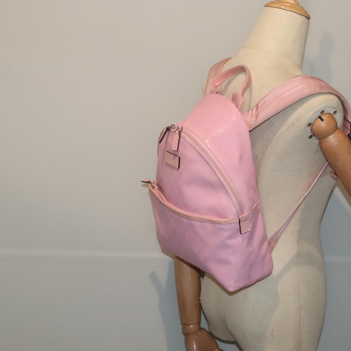 Gucci GG canvas, Pink, Canvas, backpack