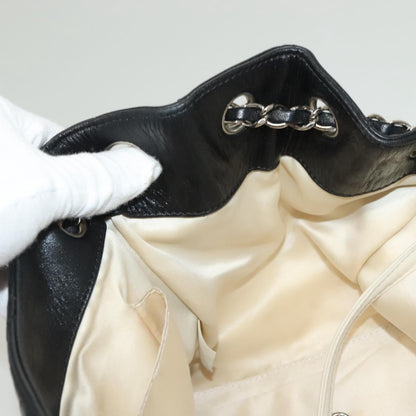 Chanel Mademoiselle, Black, Leather, shoulder