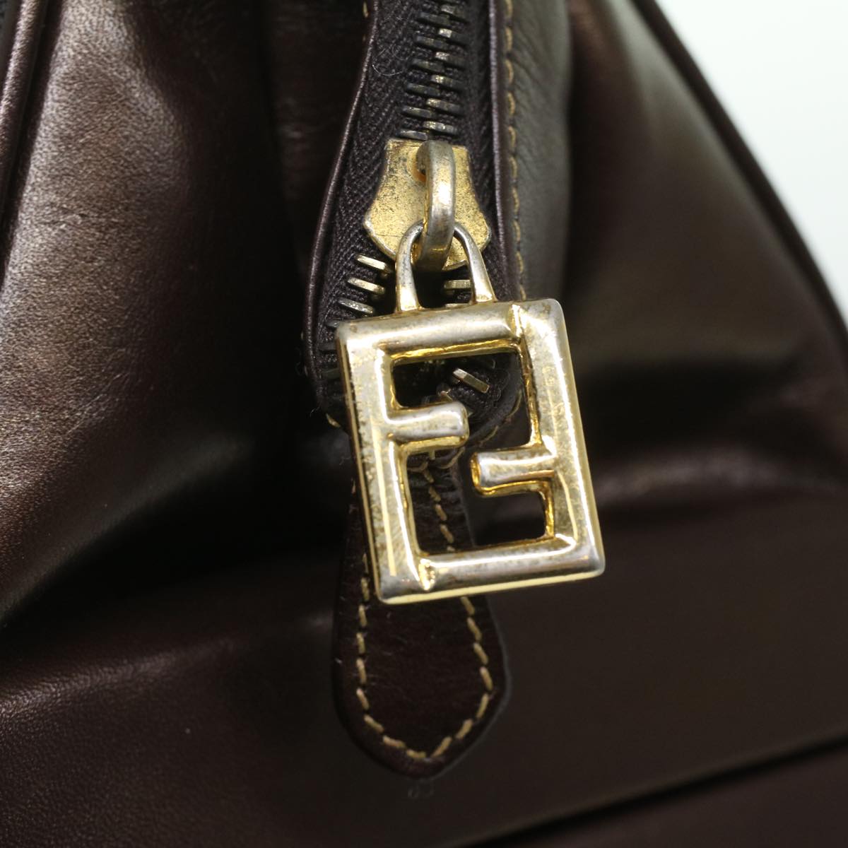 Fendi Zucca, Brown, Canvas, handbag