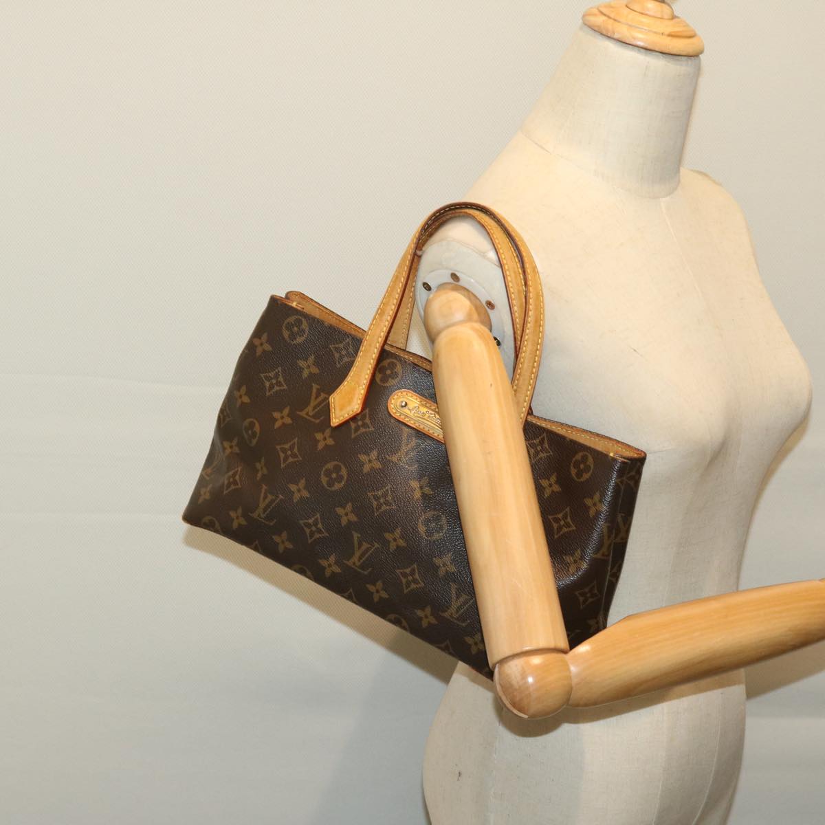 Louis Vuitton Wilshire, Brown, Canvas, handbag