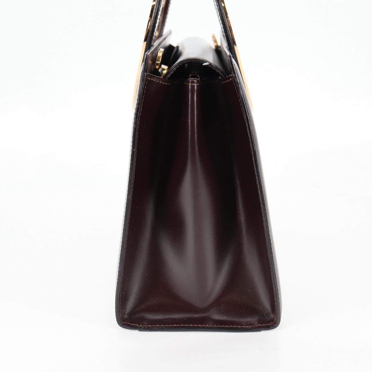 Céline Logo du cercle, Brown, Leather, handbag