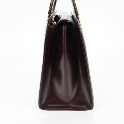 Céline Logo du cercle, Brown, Leather, handbag