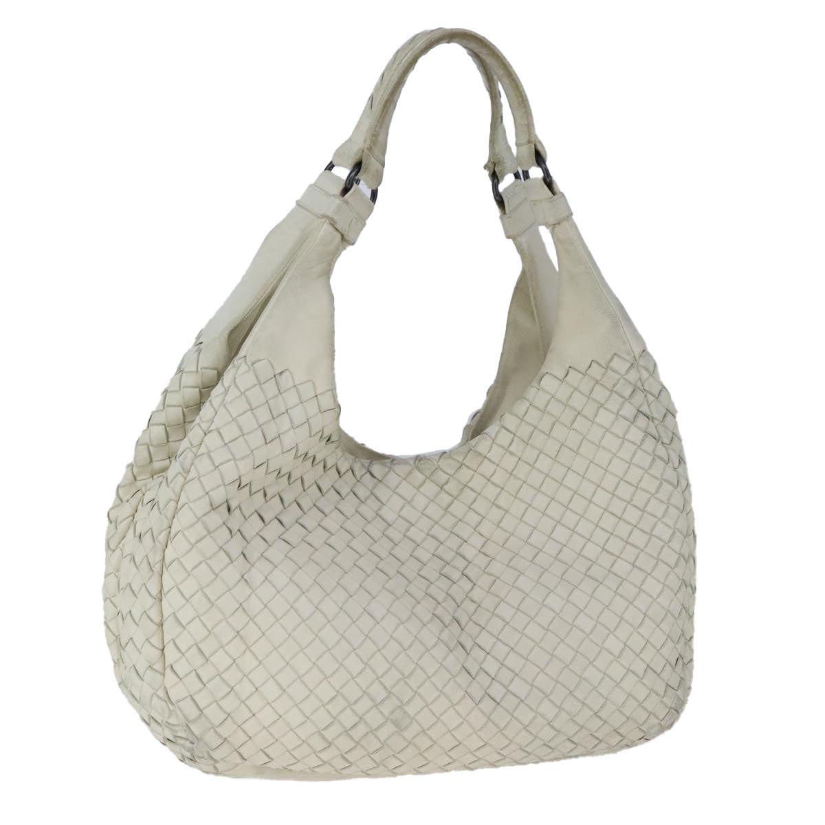 Bottega Veneta Campana, White, Leather, shoulder