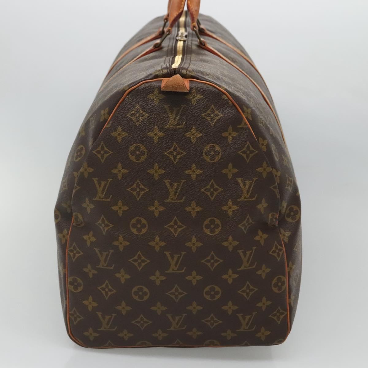 Louis Vuitton Keepall 60, Black, Canvas, travel