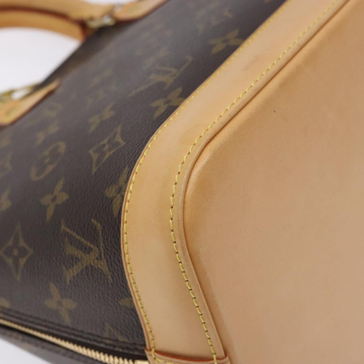 Louis Vuitton Alma, Brown, Canvas, handbag