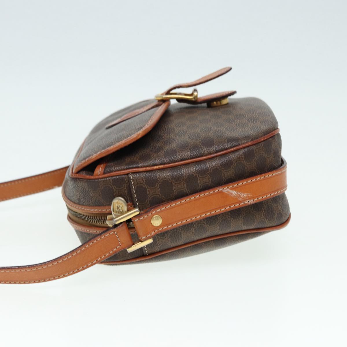 Céline Macadam, Brown, Canvas, shoulder