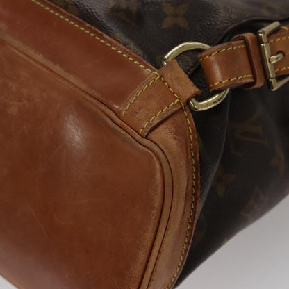 Louis Vuitton Montsouris MM, Brown, Canvas, backpack