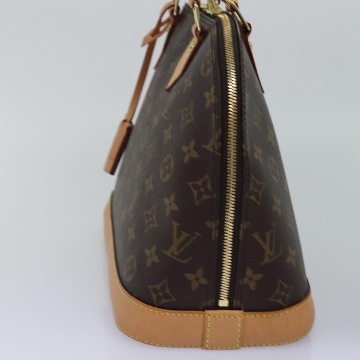 Louis Vuitton Alma, Brown, Canvas, handbag