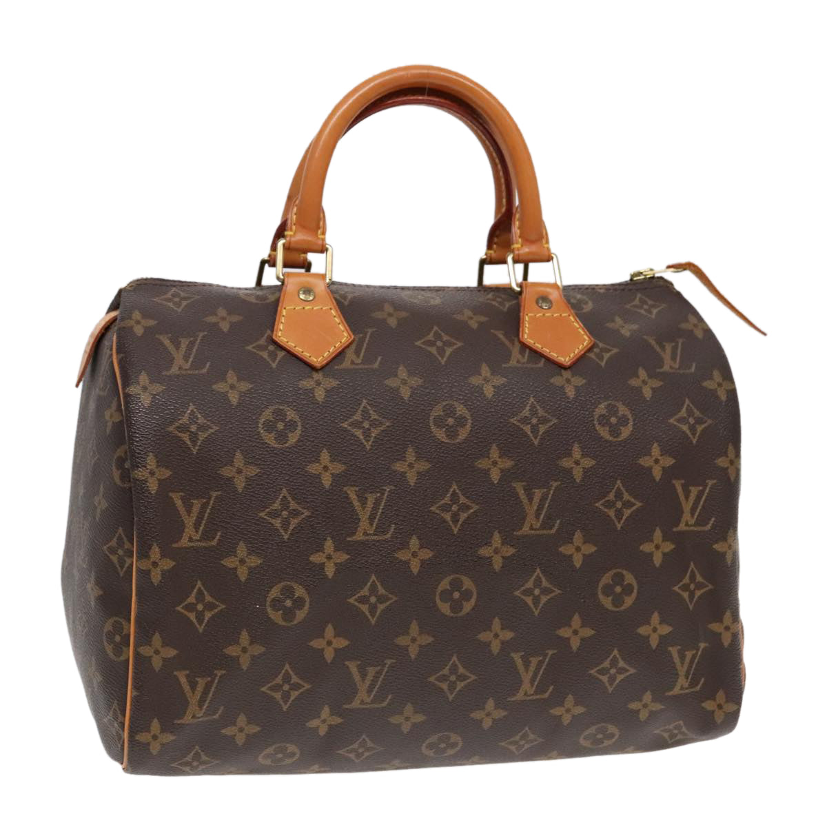 Louis Vuitton Speedy 30, Red, Canvas, handbag