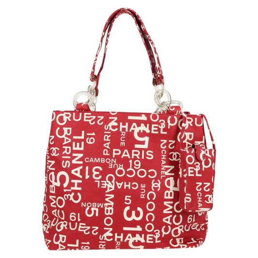 Chanel By sea, Red, Canvas, tote
