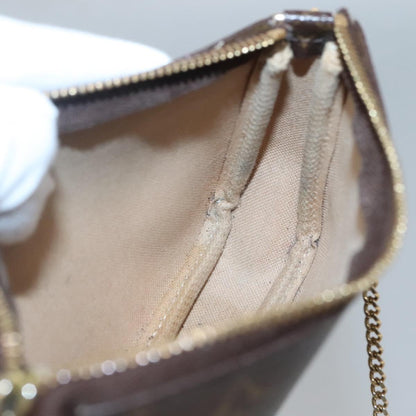 Louis Vuitton Mini Pochette Accessoires, Brown, Canvas, clutch