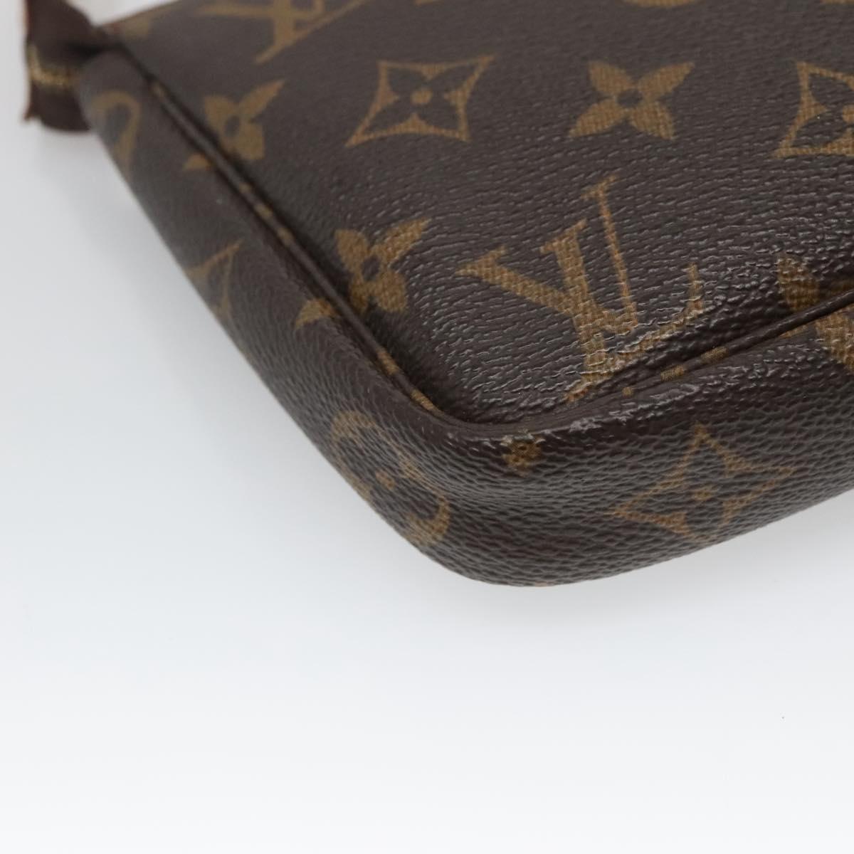 Louis Vuitton Pochette Accessoire, Brown, Canvas, clutch