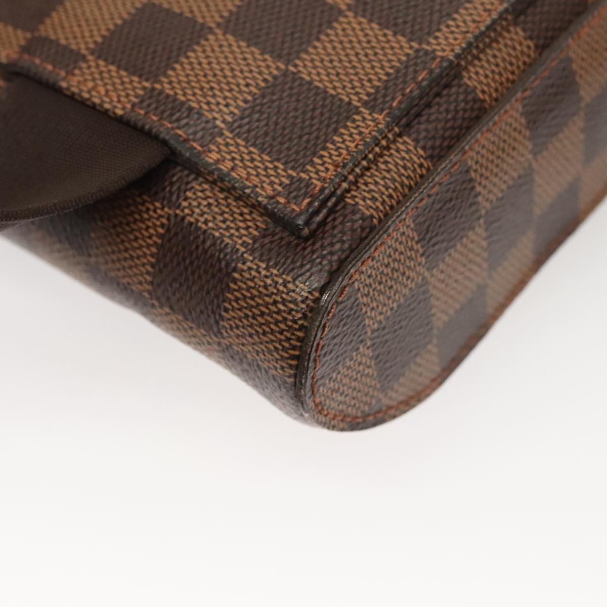 Louis Vuitton Geronimo, Brown, Canvas, shoulder