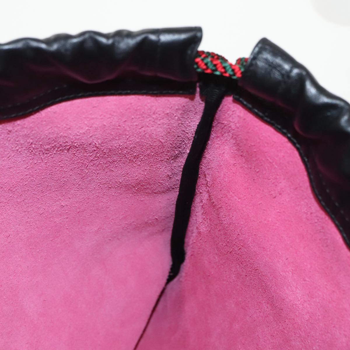 Gucci Drawstring, Pink, Leather, backpack