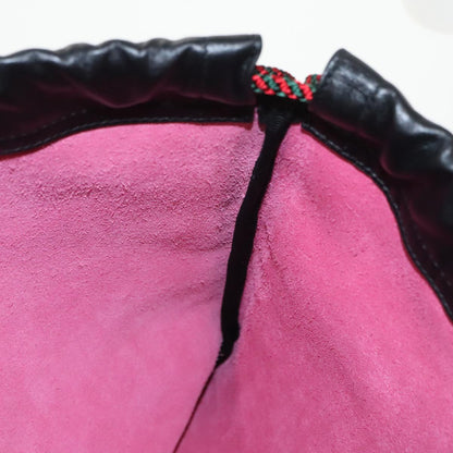 Gucci Drawstring, Pink, Leather, backpack