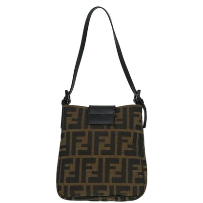Fendi Mamma Baguette, Brown, Canvas, shoulder