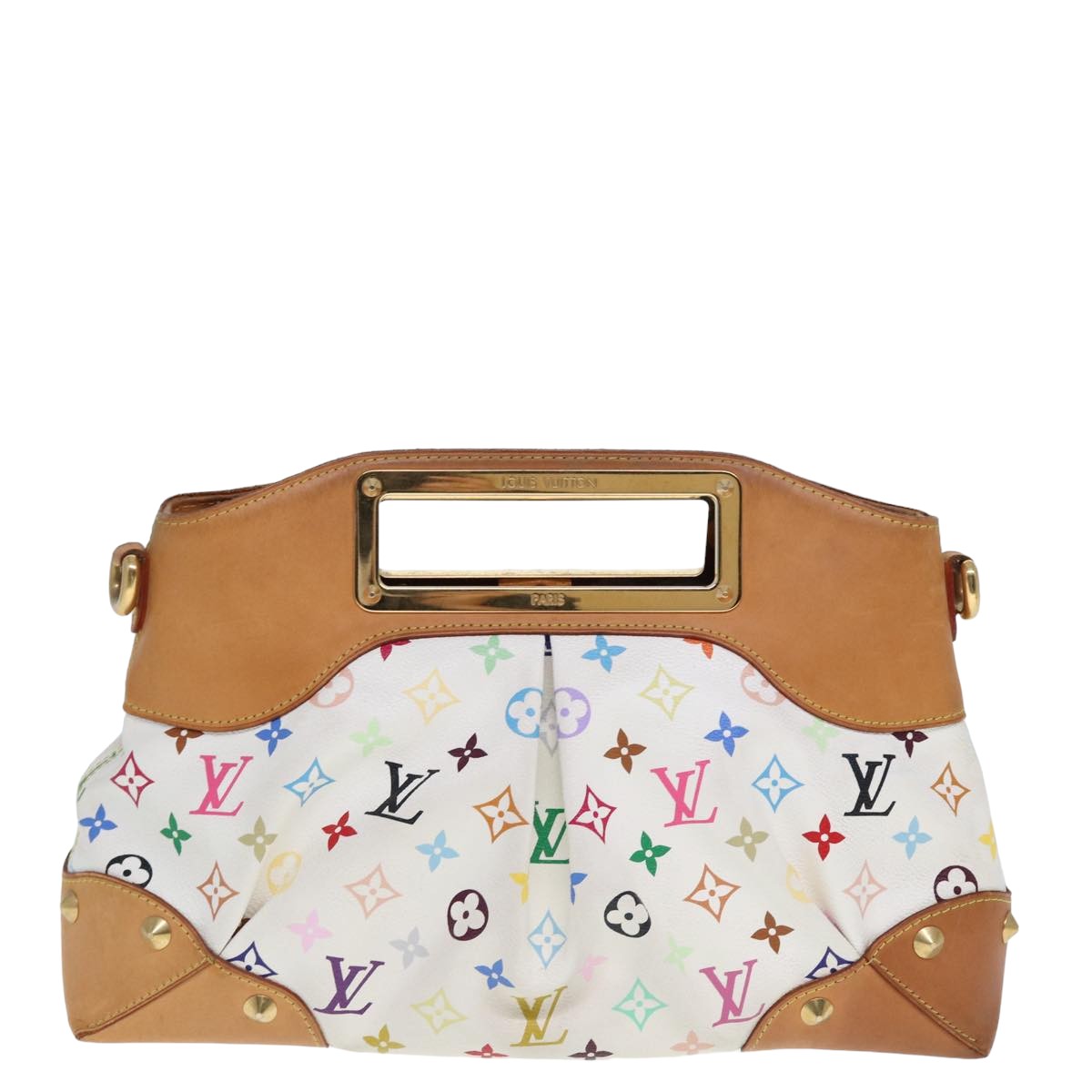 Louis Vuitton Judy, White, Canvas, handbag