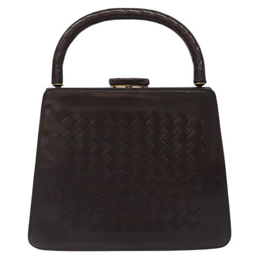 Bottega Veneta Intrecciato, Brown, Leather, handbag
