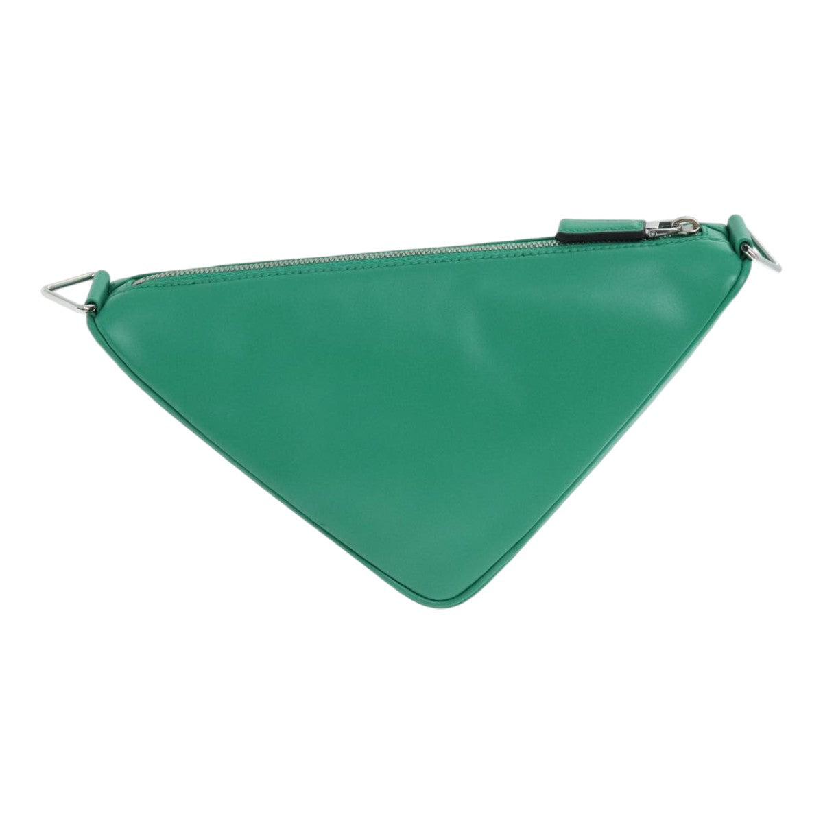 Prada --, Green, Leather, clutch