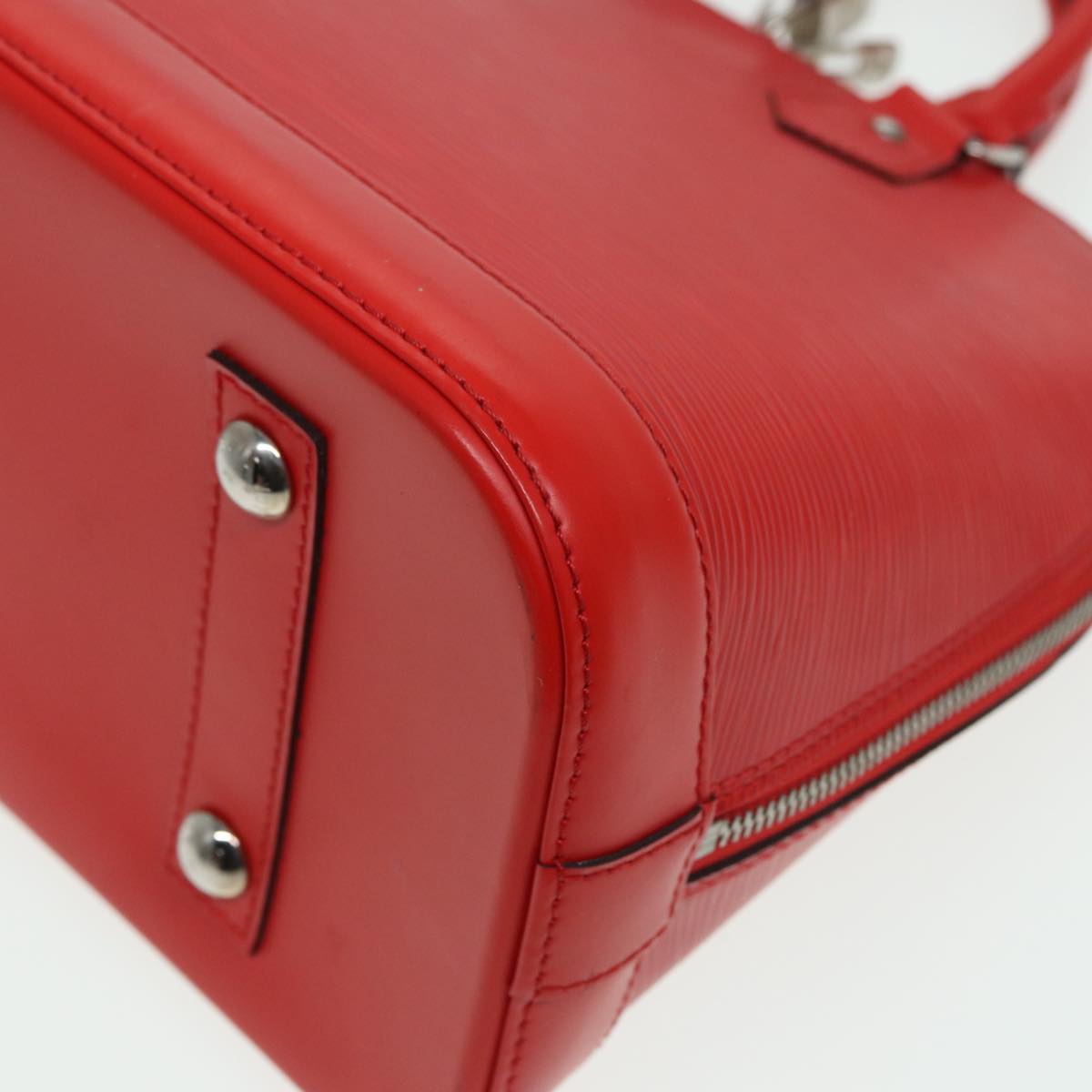 Louis Vuitton Alma, Red, Leather, handbag