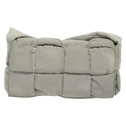 Bottega Veneta Cassette, GRAY, NYLON, shoulder