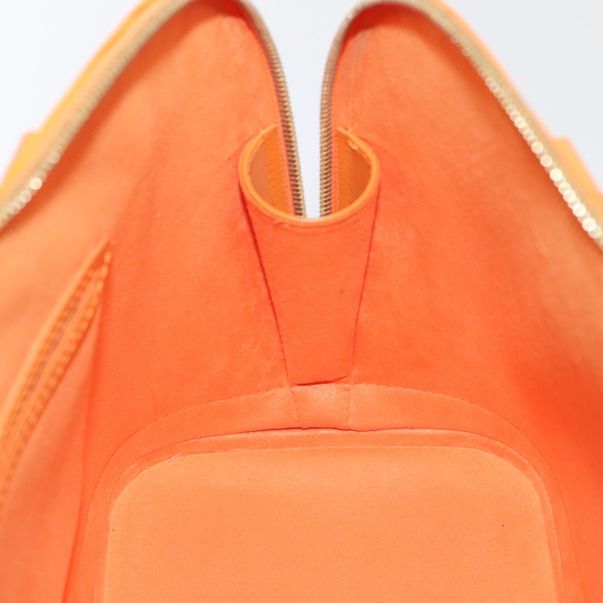 Louis Vuitton Alma, Orange, Leather, handbag