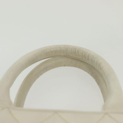Chanel Coco Mark, White, Leather, handbag