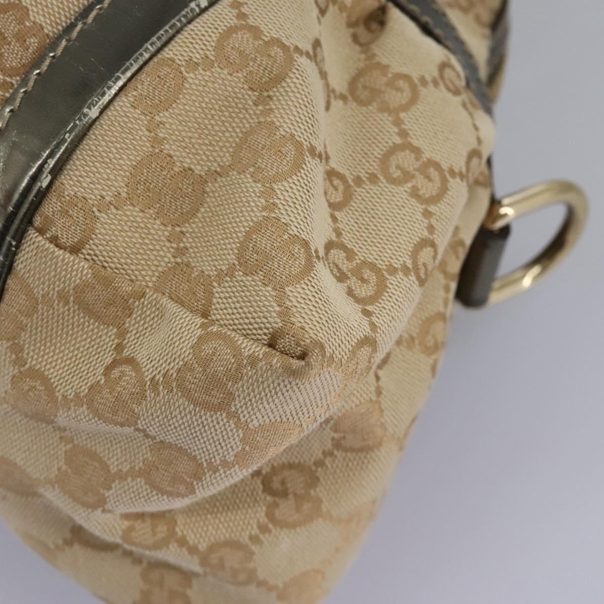 Gucci Bamboo, Beige, Canvas, handbag