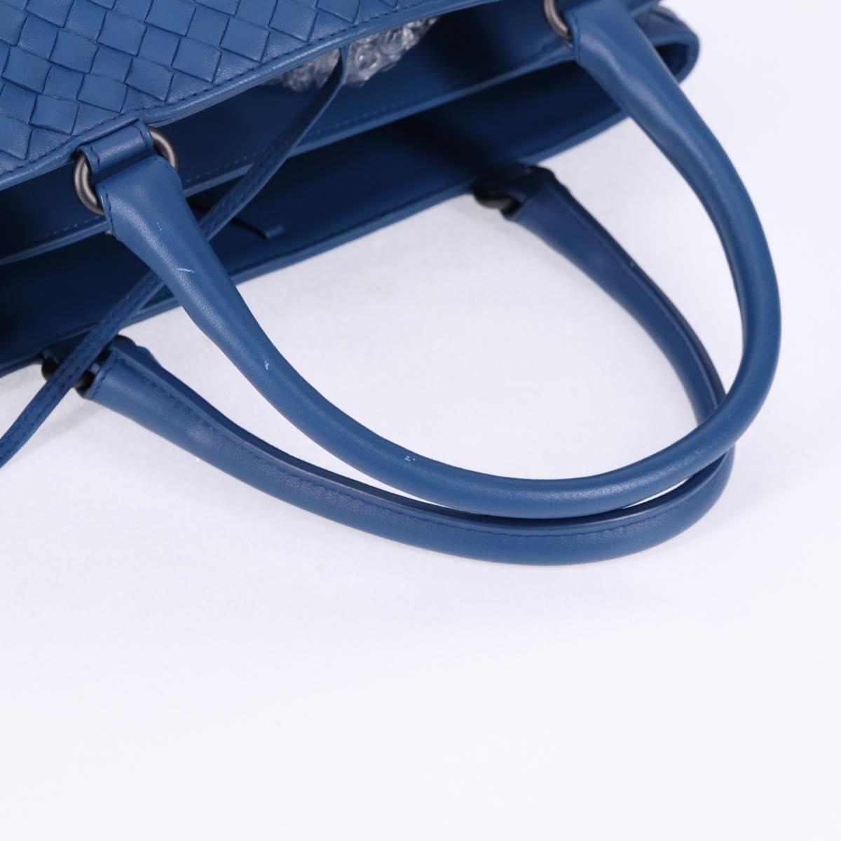 Bottega Veneta Intrecciato, Blue, Leather, handbag