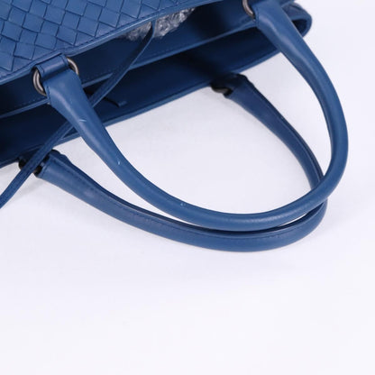 Bottega Veneta Intrecciato, Blue, Leather, handbag