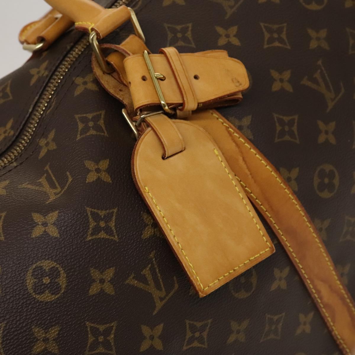 Louis Vuitton Keepall Bandoulière 60, Brown, Canvas, travel